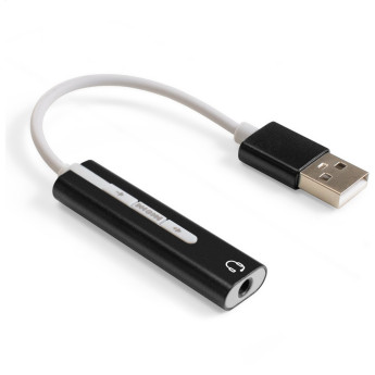 Кабель-адаптер для подключения телефонной гарнитуры к порту USB EXEGATE EX-AU-04B